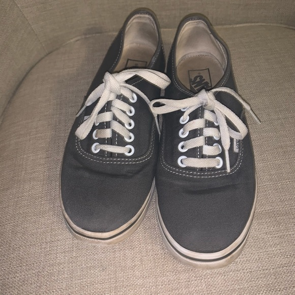 grey lace up vans